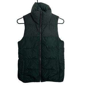Old Navy Vest Frost Free Quilted Puffer Vest Pining Away Green XS Excellent